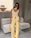JEANS RISCAS AMARELAS