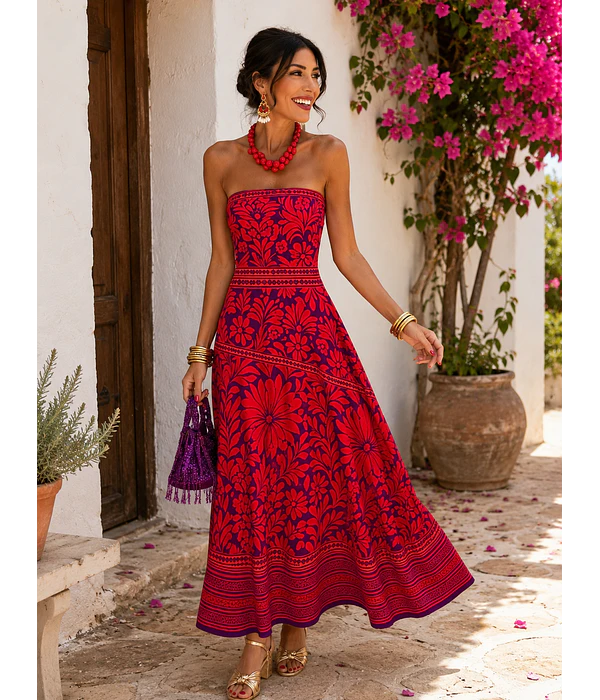 VESTIDO CAI-CAI ESTAMPADO