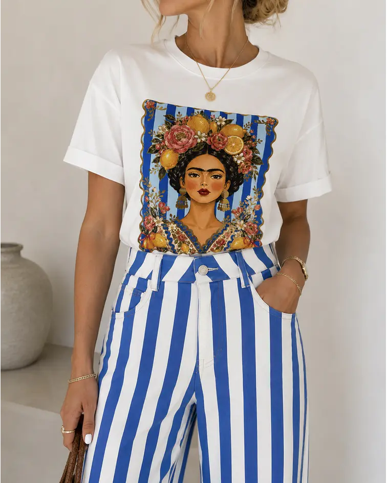 TSHIRT ESTAMPADA FRIDA KAHLO