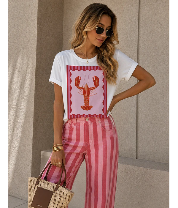 JEANS RISCAS ROSA