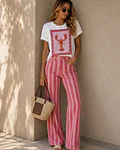 JEANS RISCAS ROSA