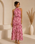 VESTIDO ESTAMPADO FOLHOS