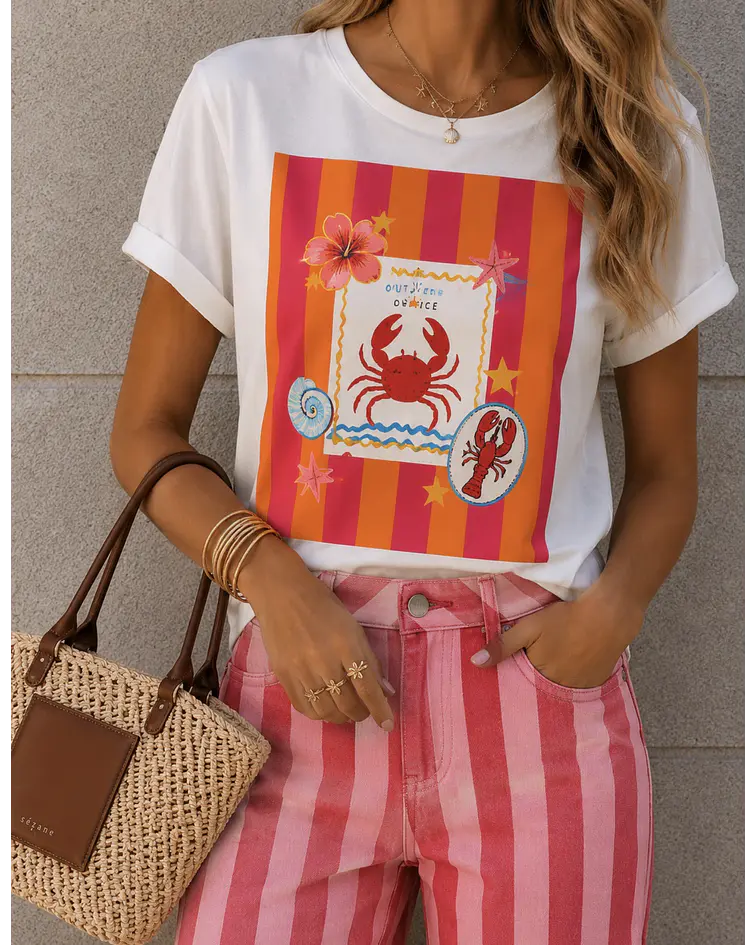 TSHIRT ESTAMPADA CARANGUEJO