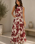 VESTIDO ESTAMPADO FOLHOS