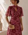 VESTIDO ESTAMPADO COMPRIDO