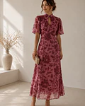 VESTIDO ESTAMPADO COMPRIDO
