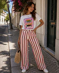 JEANS RISCAS BORDÔ
