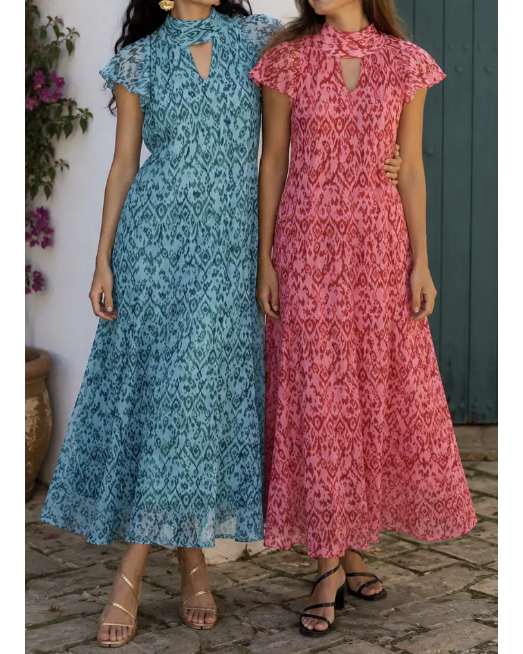 VESTIDO COM TULE ESTAMPADO