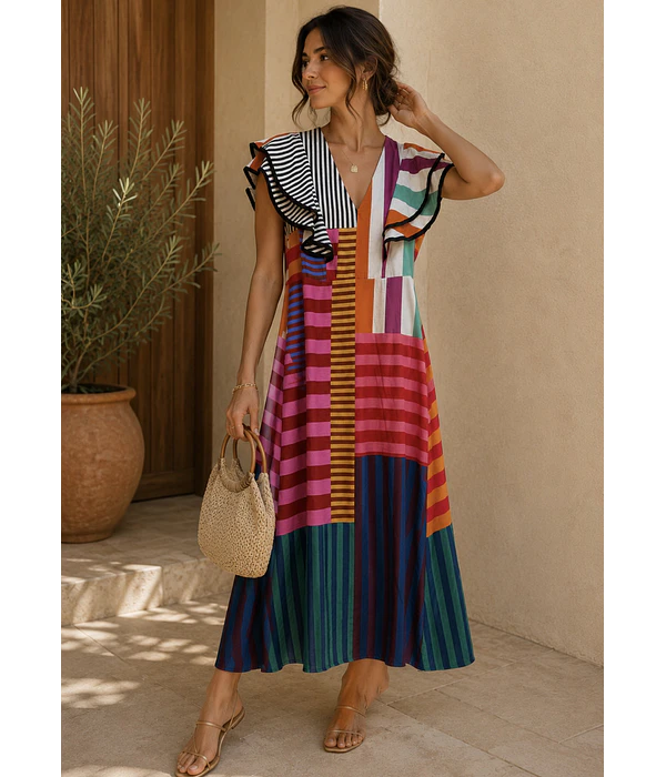 VESTIDO ESTAMPADO VISCOSE