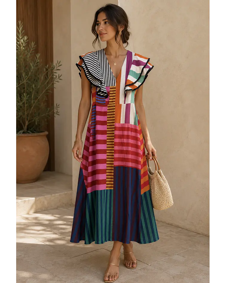 VESTIDO ESTAMPADO VISCOSE