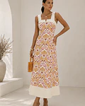 VESTIDO ESTAMPADO COMPRIDO