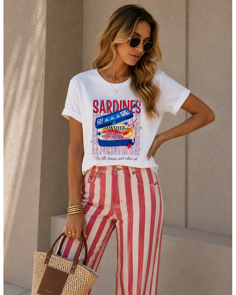 TSHIRT ESTAMPADA SARDINES 