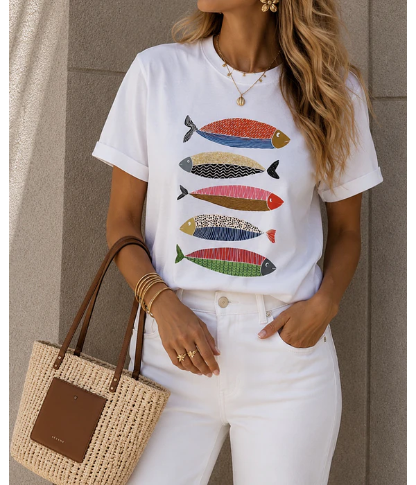 TSHIRT ESTAMPADA SARDINES 