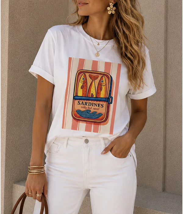 TSHIRT ESTAMPADA SARDINES 