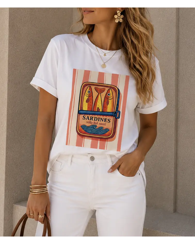 TSHIRT ESTAMPADA SARDINES 