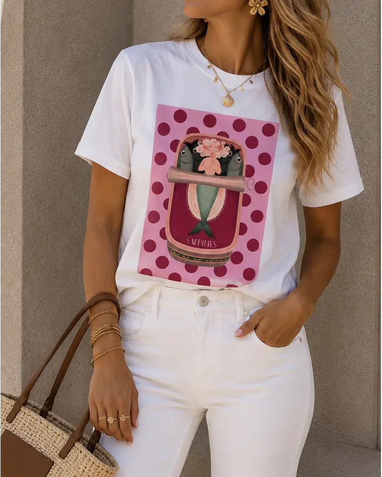TSHIRT ESTAMPADA SARDINES  
