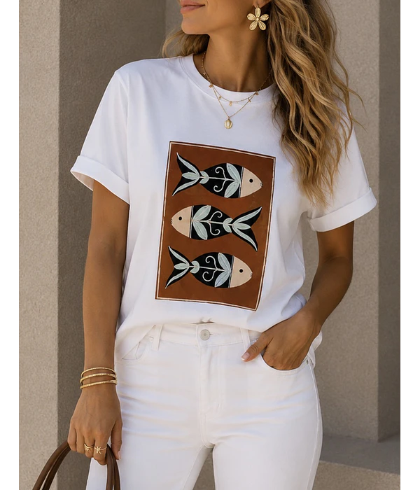 TSHIRT ESTAMPADA SARDINES  