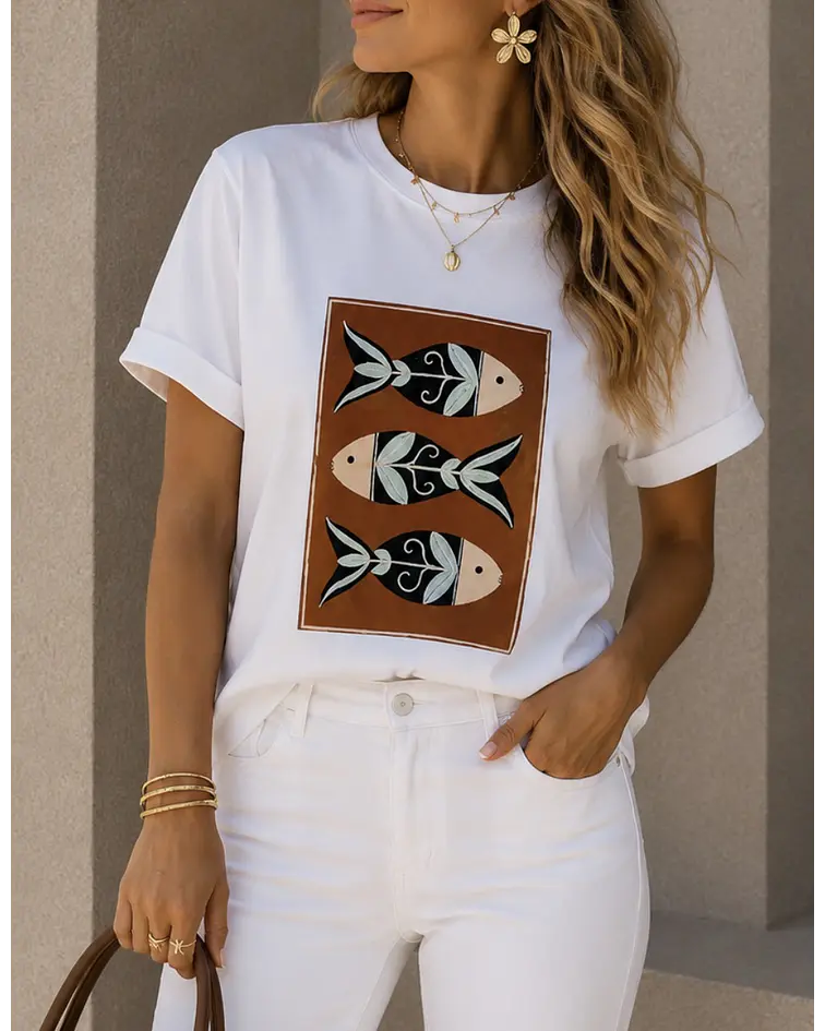TSHIRT ESTAMPADA SARDINES  