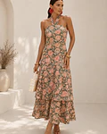 VESTIDO ESTAMPADO FOLHOS