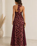 VESTIDO ESTAMPADO COMPRIDO