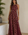 VESTIDO ESTAMPADO COMPRIDO