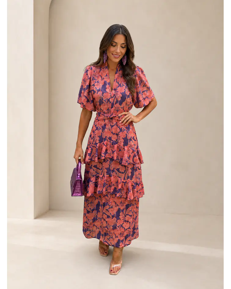 VESTIDO ESTAMPADO COMPRIDO