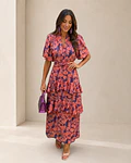 VESTIDO ESTAMPADO COMPRIDO
