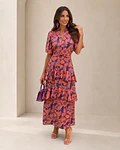 VESTIDO ESTAMPADO COMPRIDO