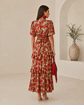 VESTIDO ESTAMPADO COMPRIDO