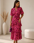 VESTIDO ESTAMPADO COMPRIDO