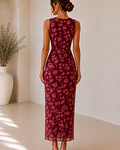 VESTIDO DRAPEADO TULE