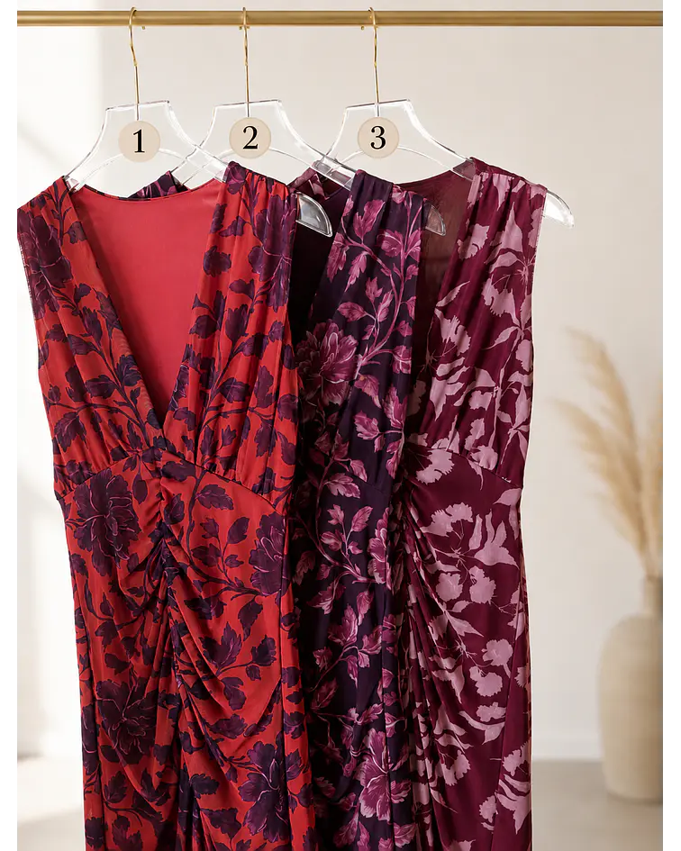 VESTIDO DRAPEADO TULE