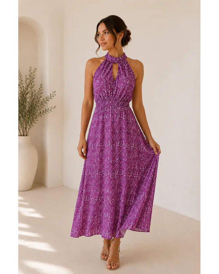 VESTIDO ESTAMPADO  MIDI