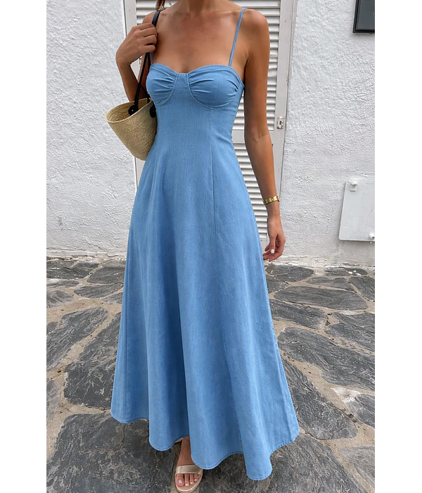 VESTIDO TECEL COMPRIDO