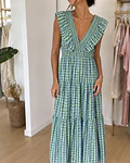 VESTIDO VICHY FOLHO