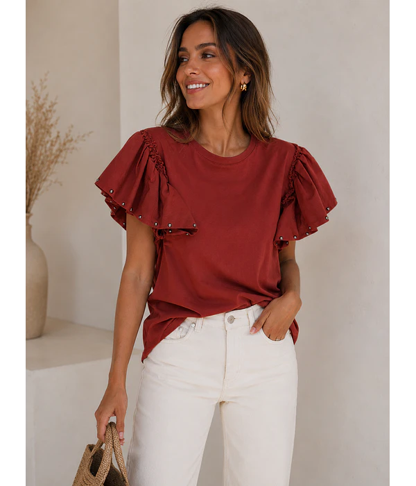 BLUSA ALGODÃO TACHAS