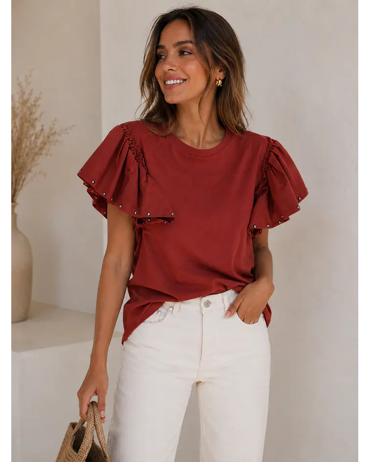 BLUSA ALGODÃO TACHAS