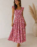 VESTIDO ESTAMPADO FAVO DE MEL