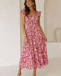 VESTIDO ESTAMPADO FAVO DE MEL