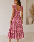 VESTIDO ESTAMPADO FAVO DE MEL