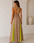 VESTIDO ESTAMPADO COMPRIDO