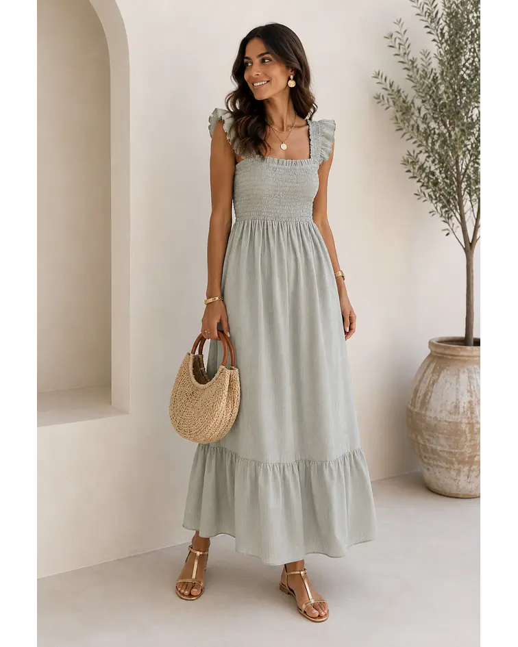 VESTIDO RISCAS FOLHO