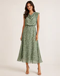 VESTIDO ESTAMPADO COM OBMREIRAS