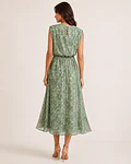 VESTIDO ESTAMPADO COM OBMREIRAS