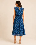 VESTIDO ESTAMPADO COM OBMREIRAS