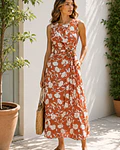 VESTIDO ESTAMPADO TIJOLO