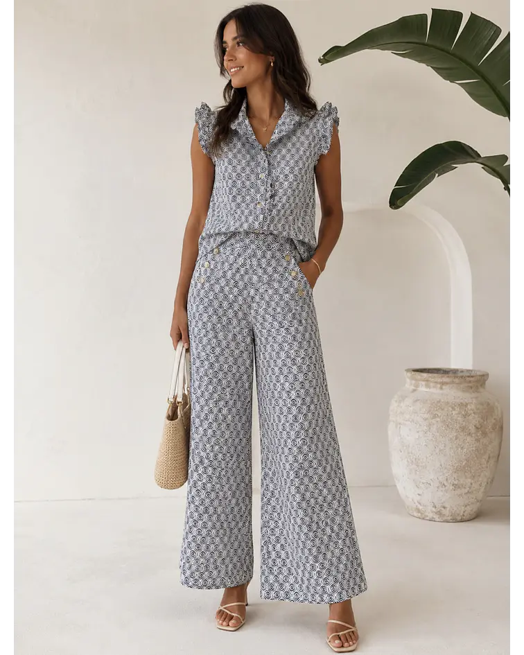 CALÇAS ALGODÃO ESTAMPADAS