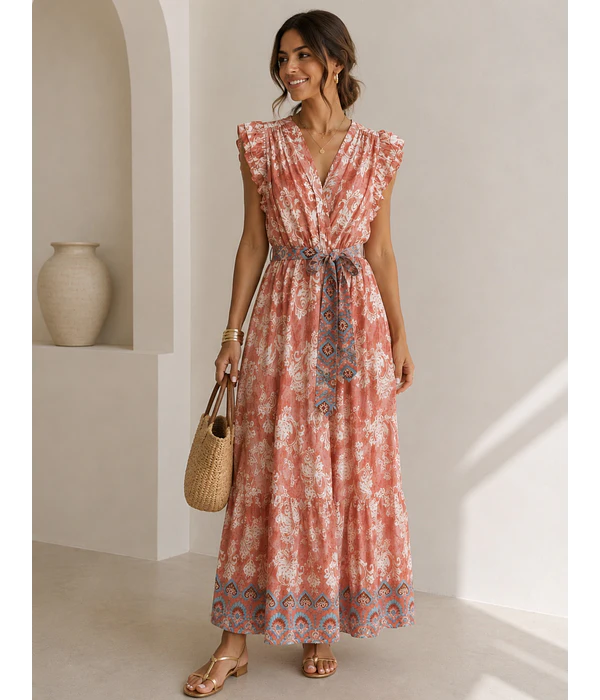 VESTIDO ESTAMPADO FOLHO