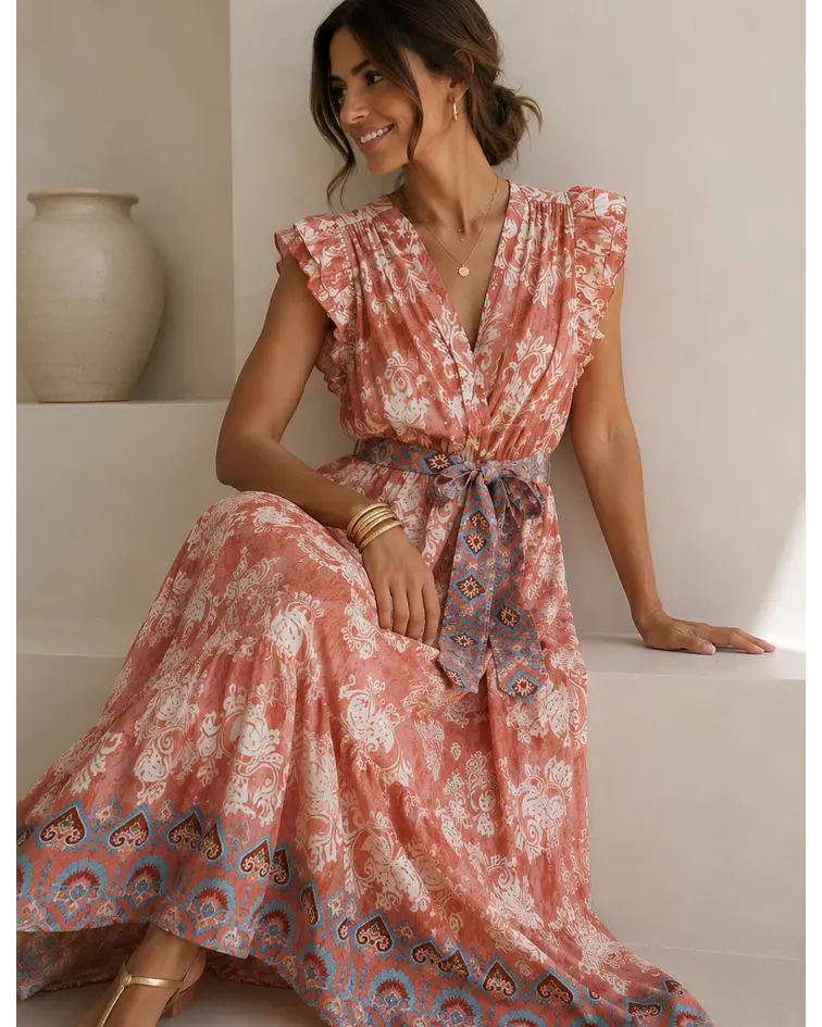 VESTIDO ESTAMPADO FOLHO
