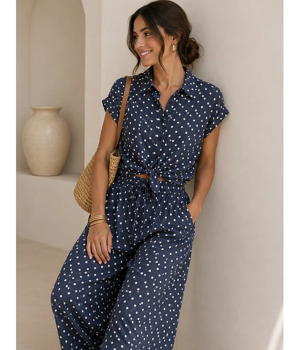 CAMISA BOLAS AZUL